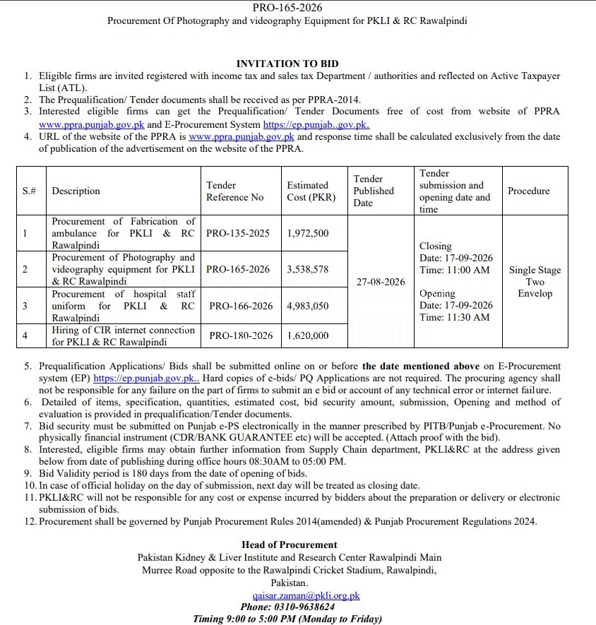 Tender Document