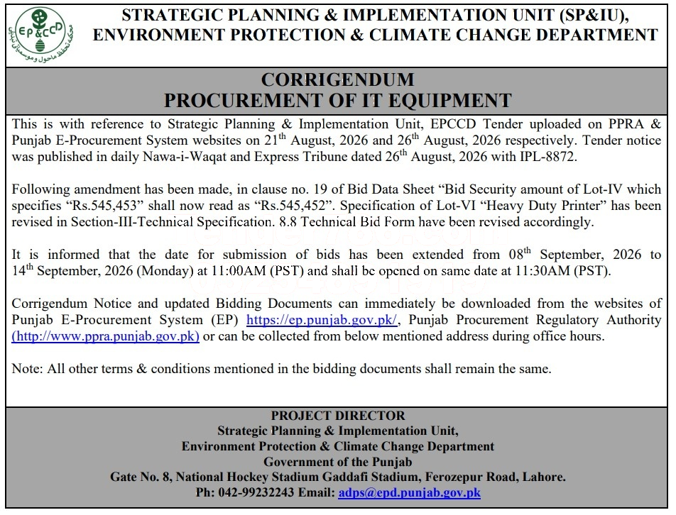 Tender Document