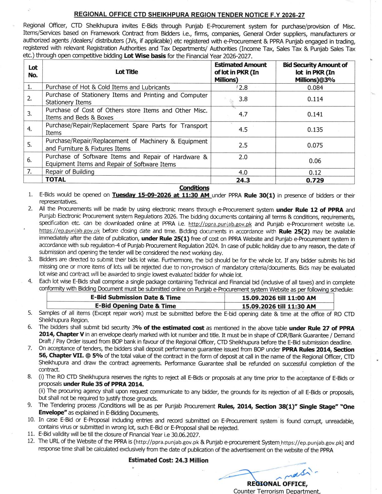Tender Document