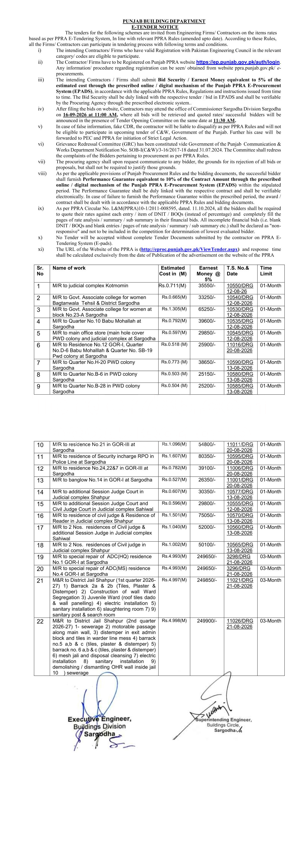 Tender Document