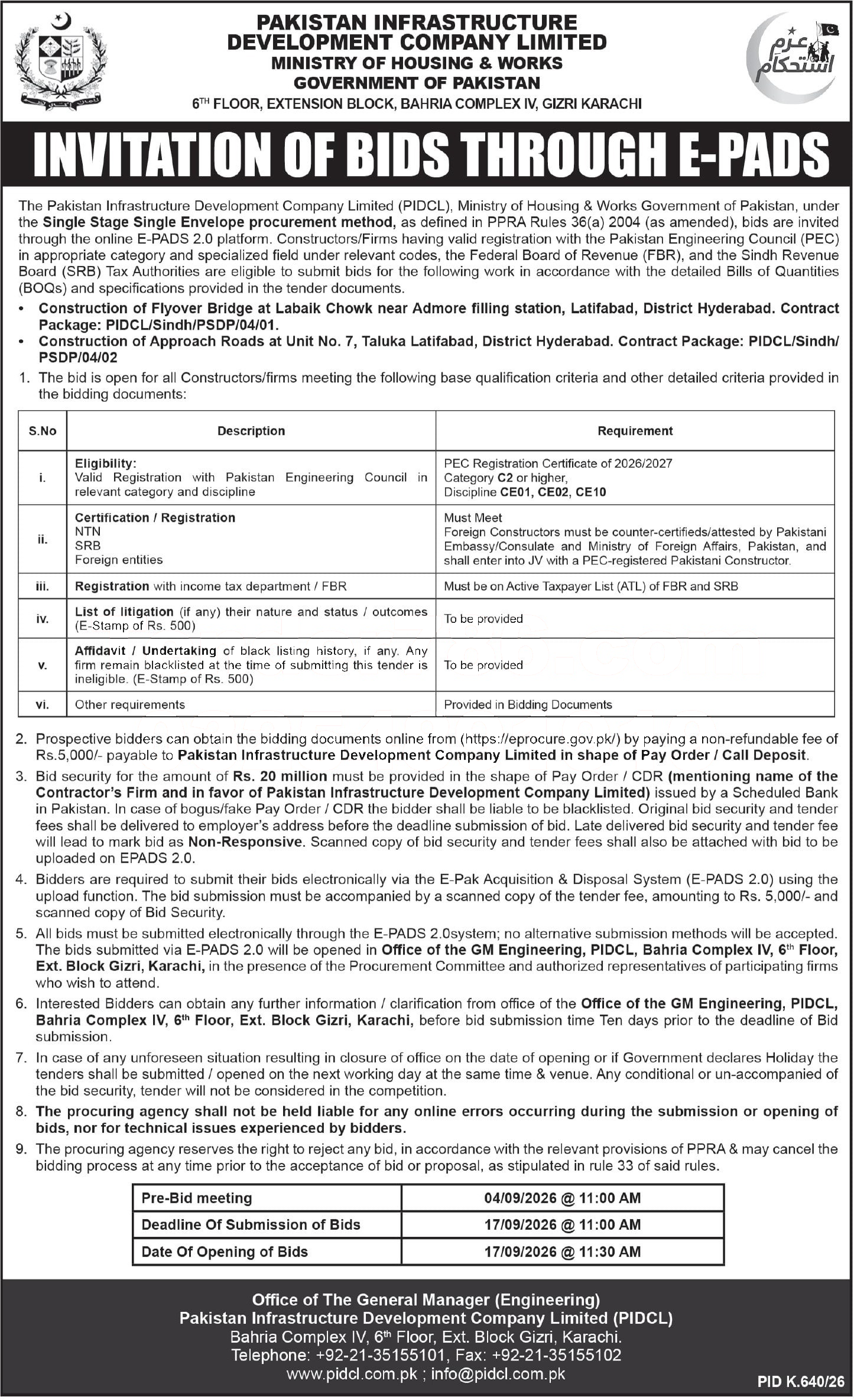 Tender Document