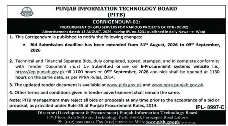 Tender Document