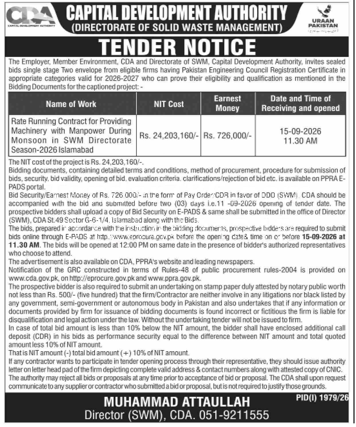 Tender Document