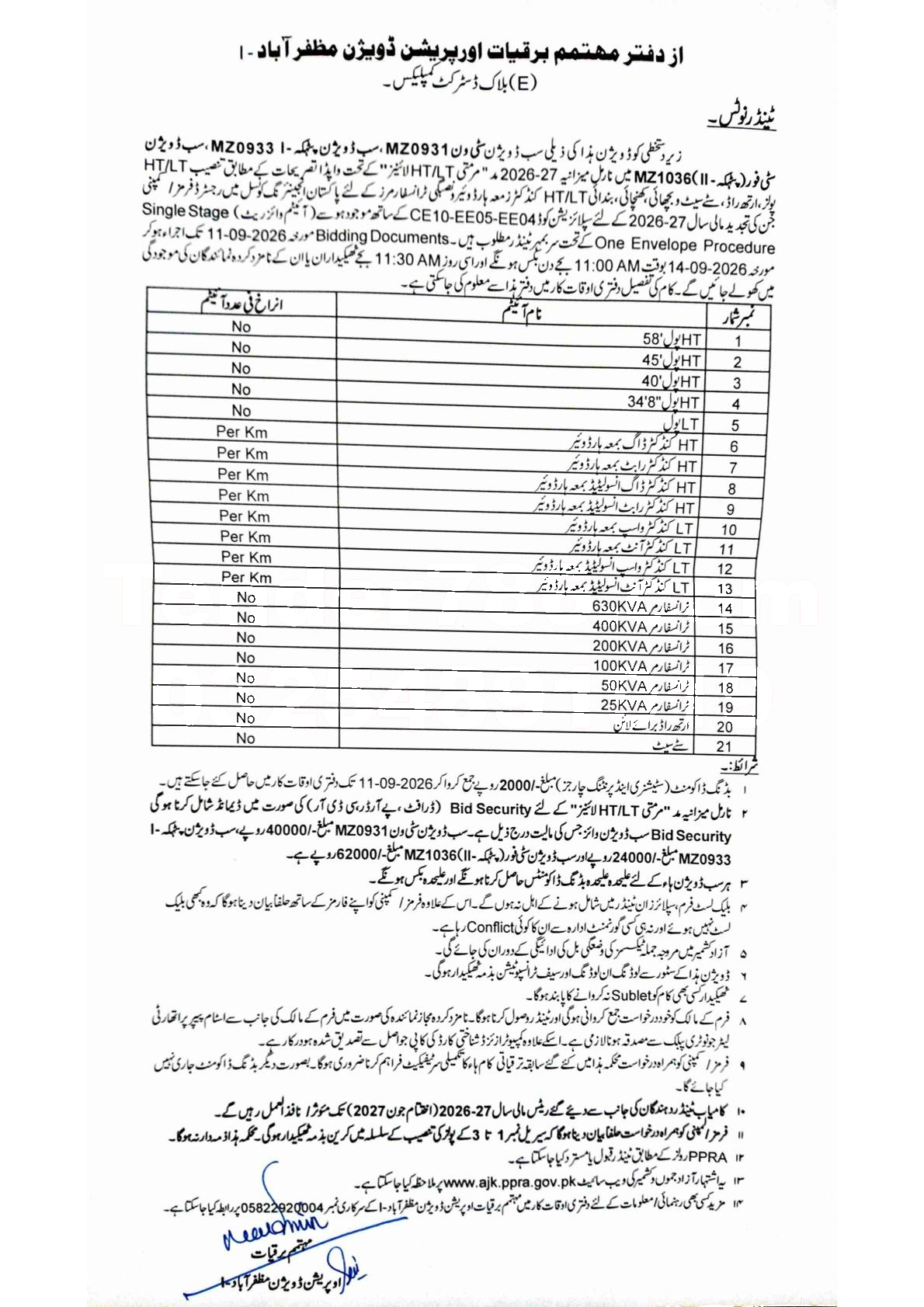 Tender Document