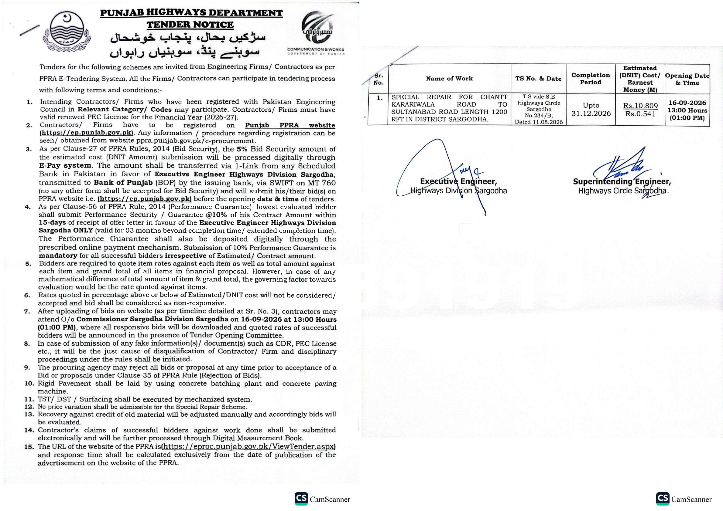 Tender Document