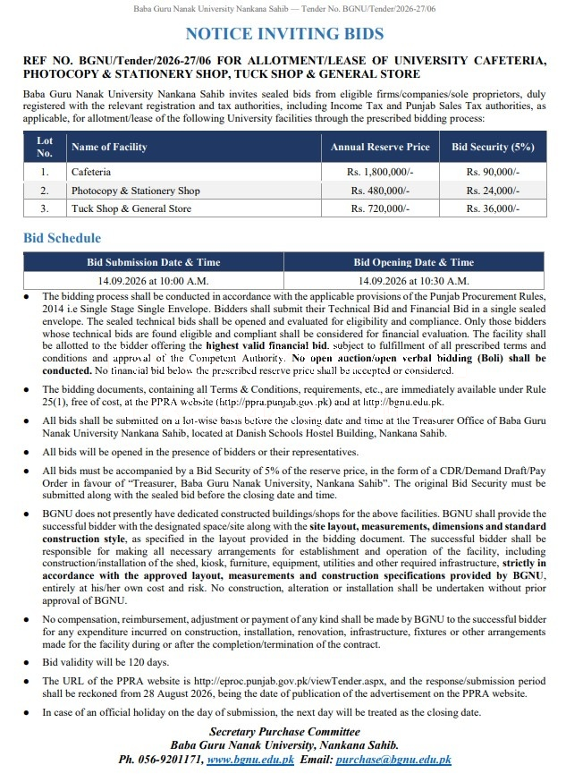 Tender Document