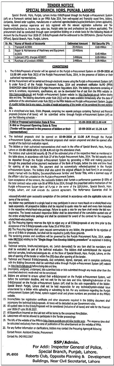 Tender Document