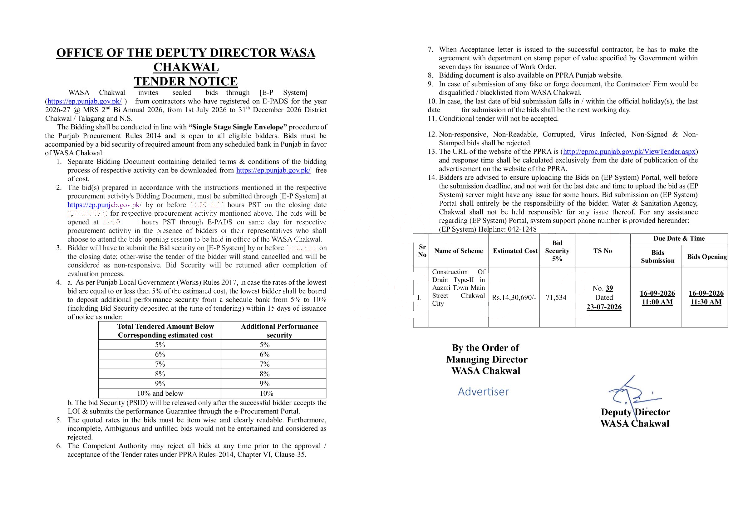Tender Document