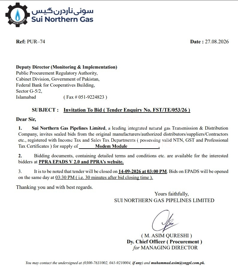 Tender Document