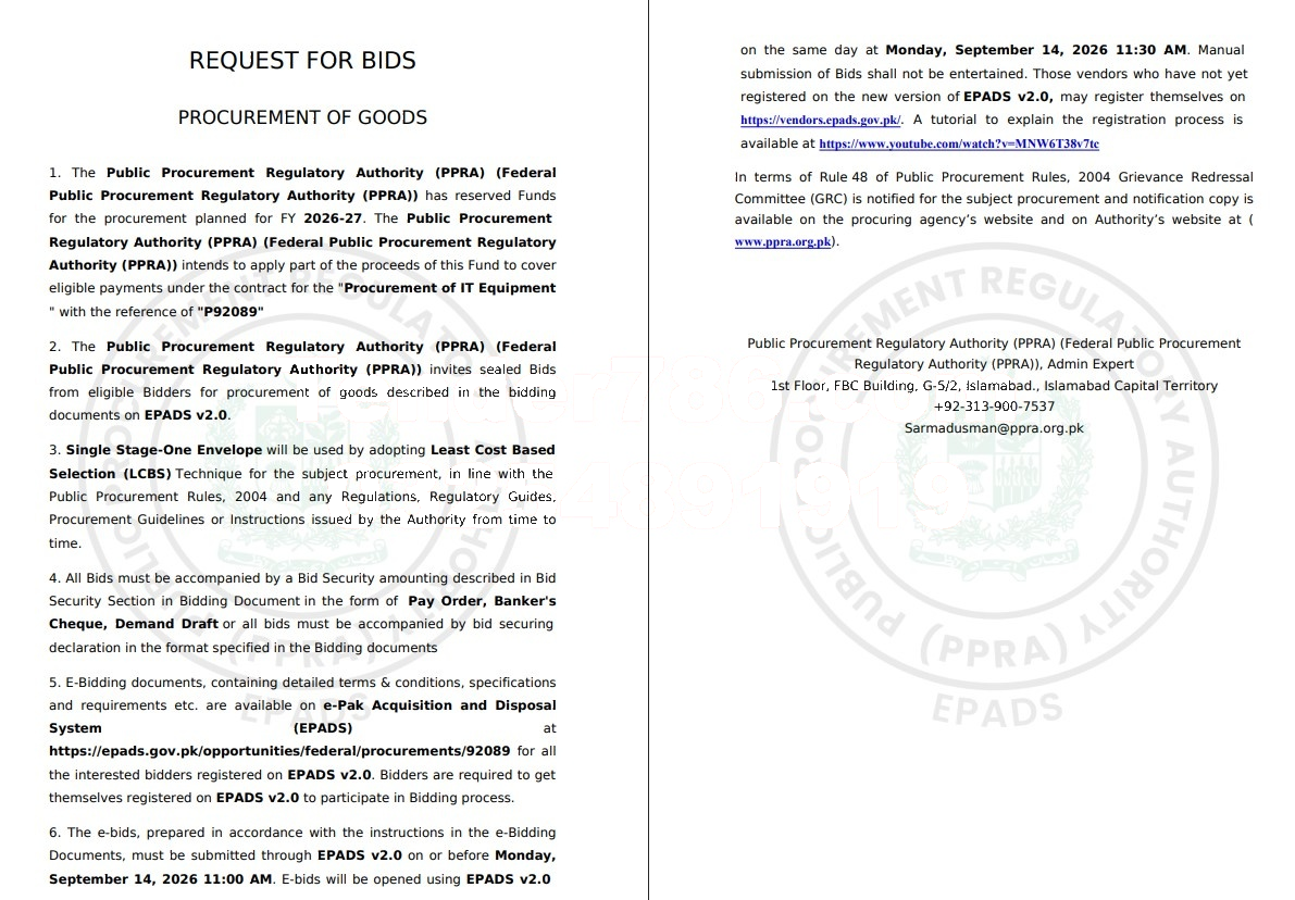 Tender Document