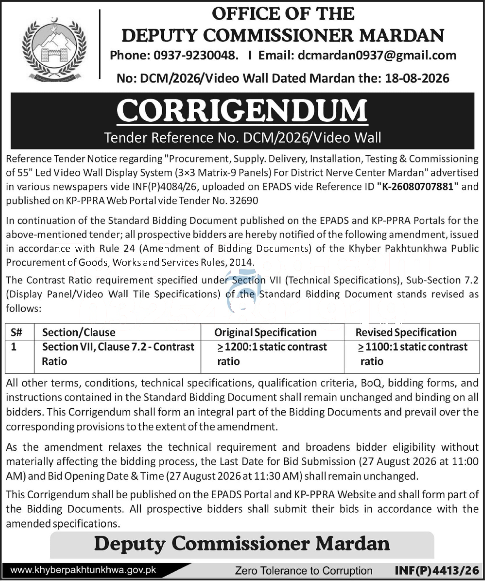 Tender Document