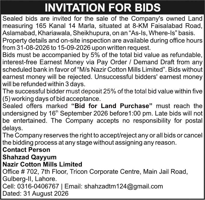 Tender Document