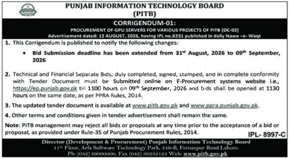 Tender Document
