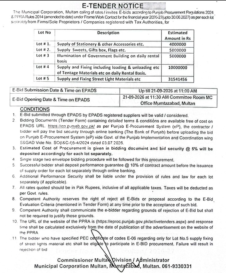 Tender Document