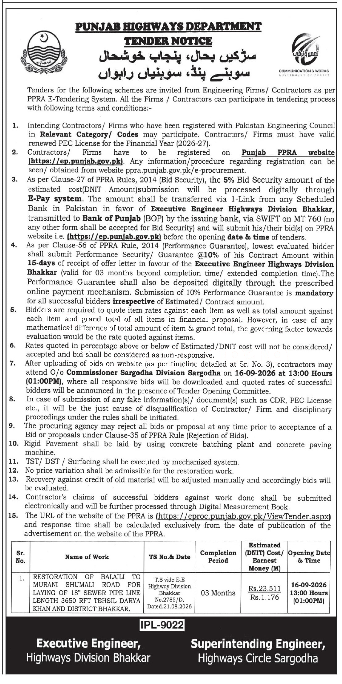 Tender Document