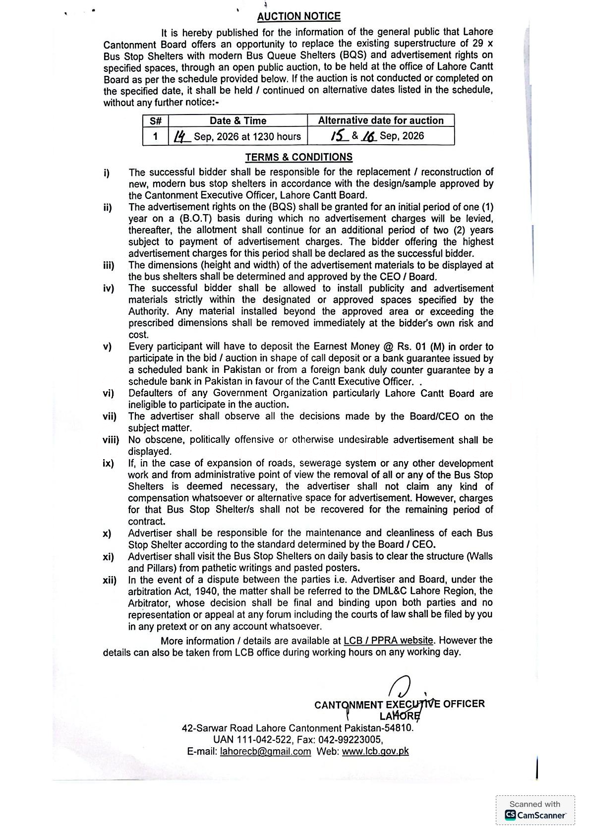 Tender Document