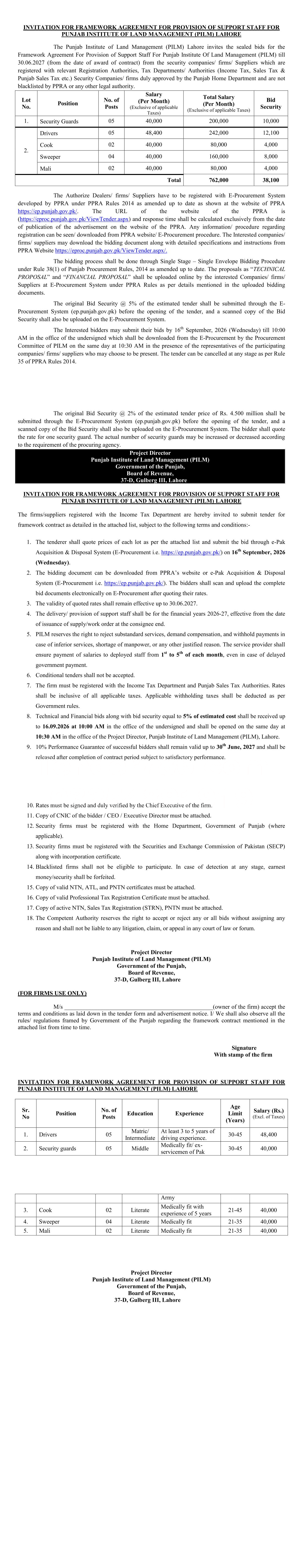Tender Document