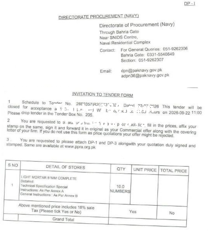 Tender Document
