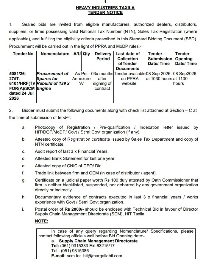 Tender Document
