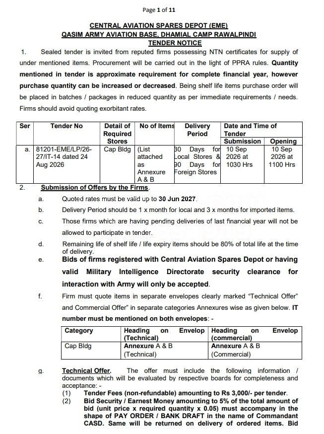 Tender Document