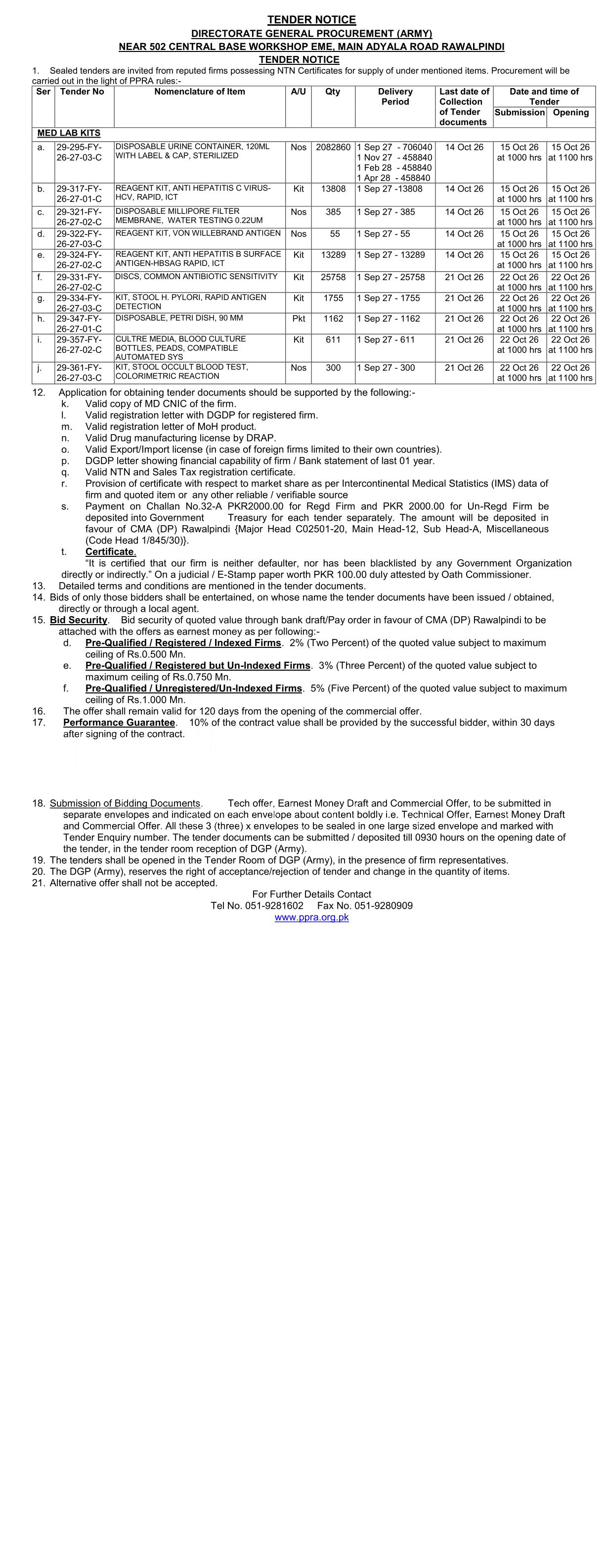 Tender Document