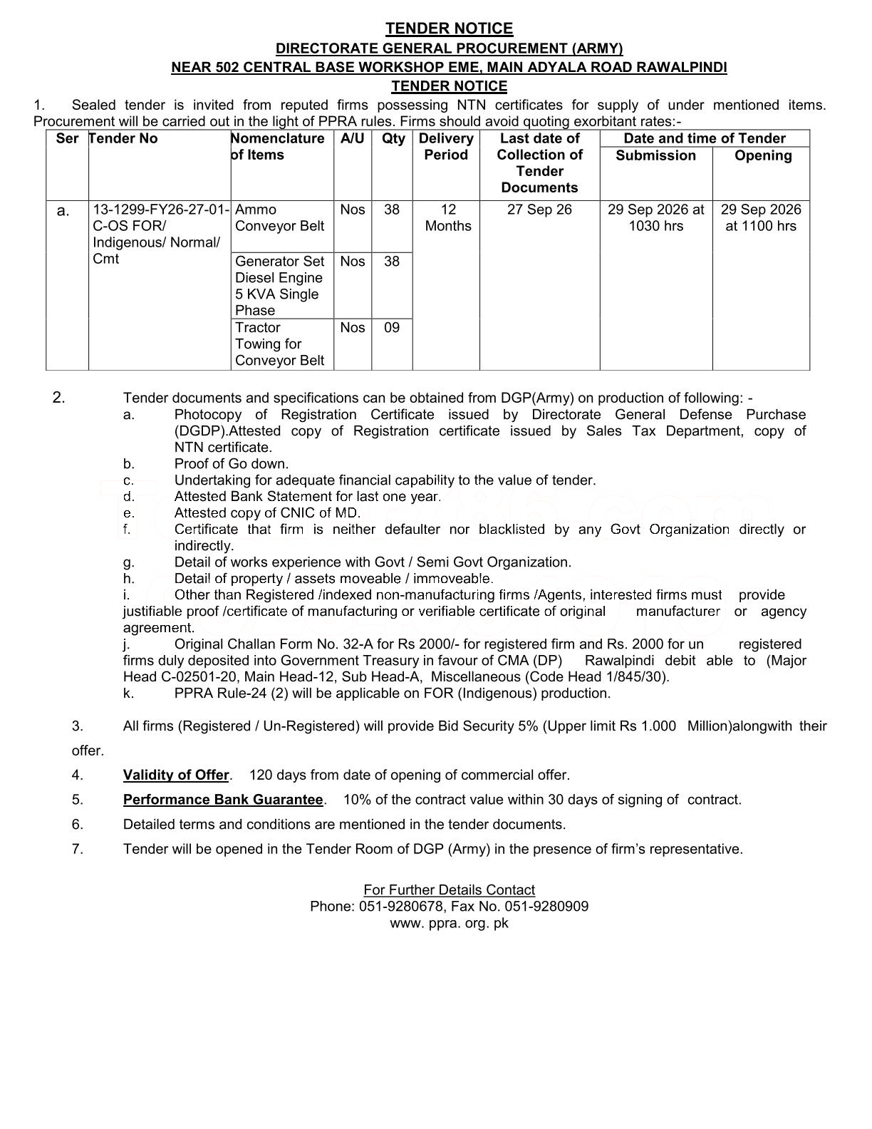 Tender Document