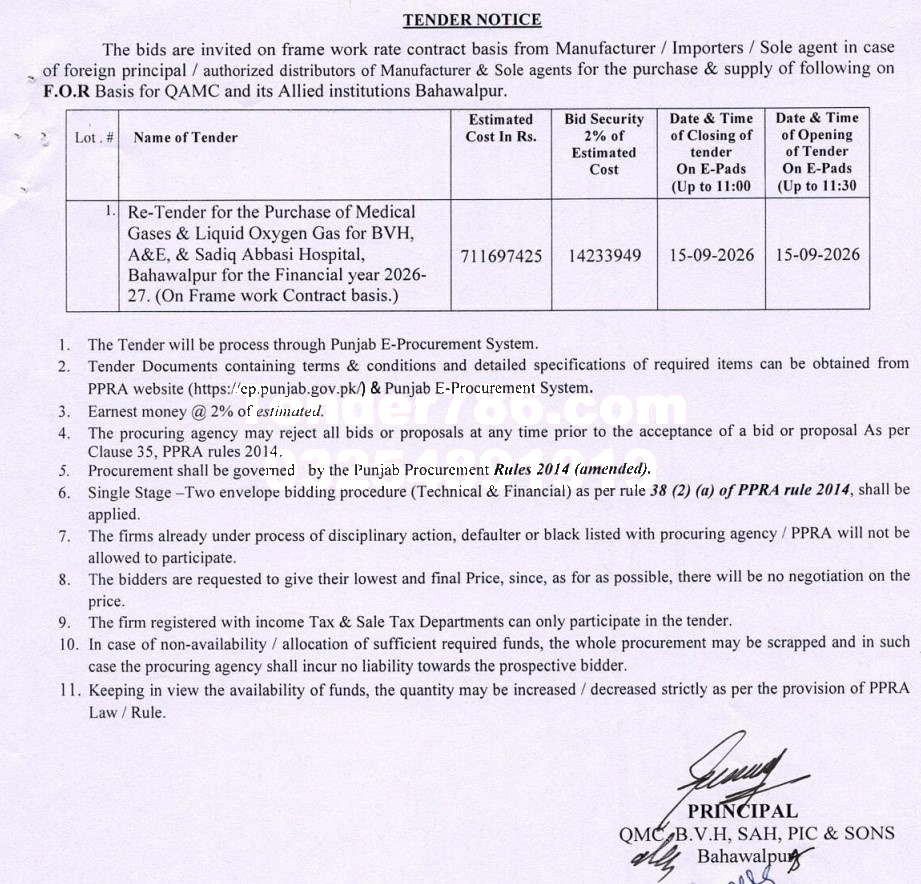 Tender Document