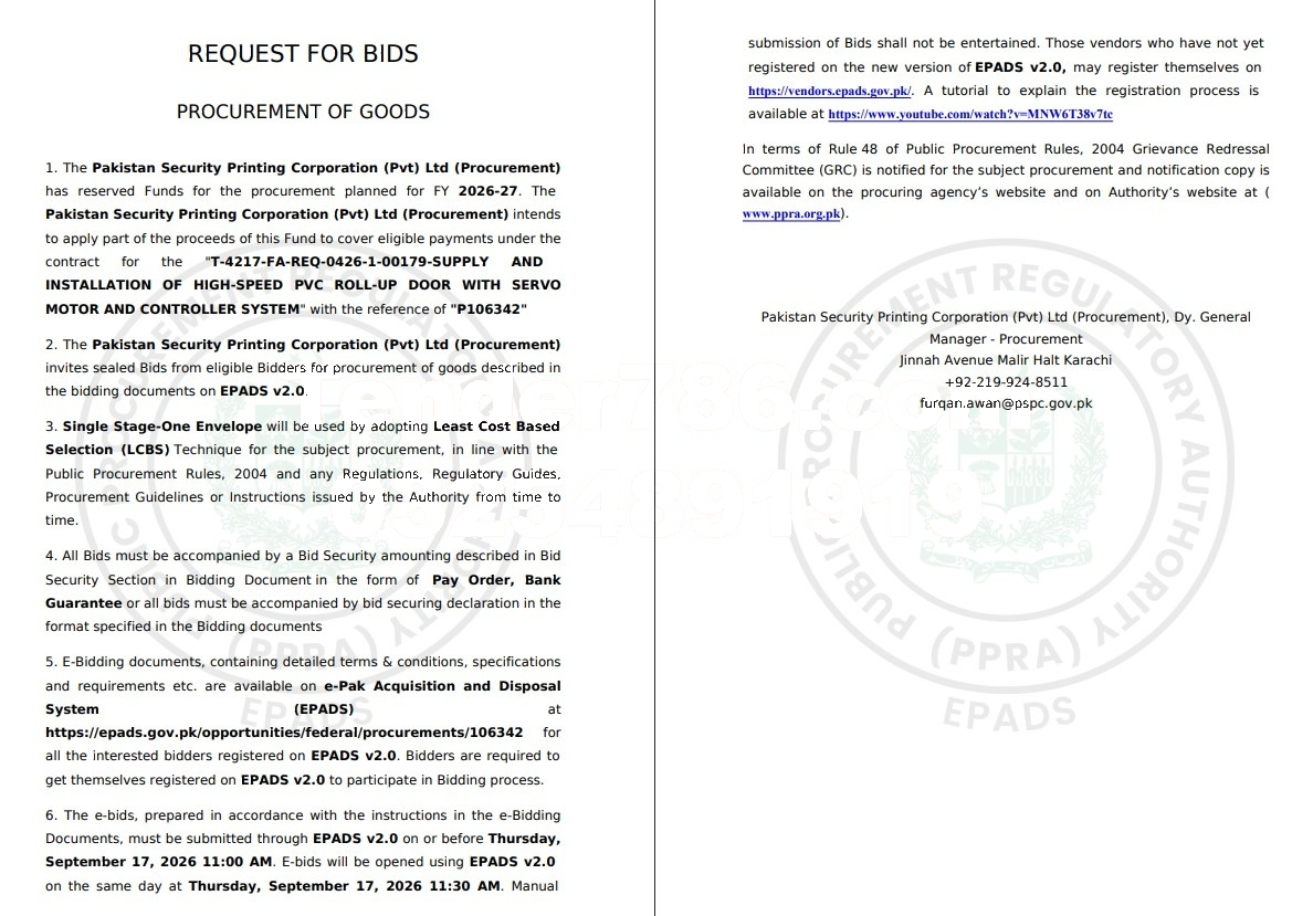 Tender Document