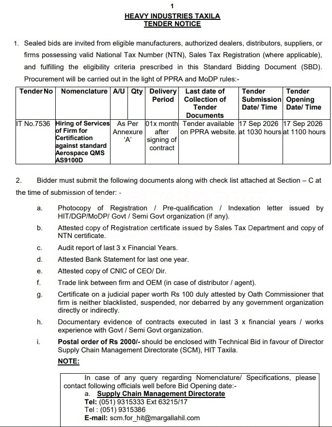 Tender Document
