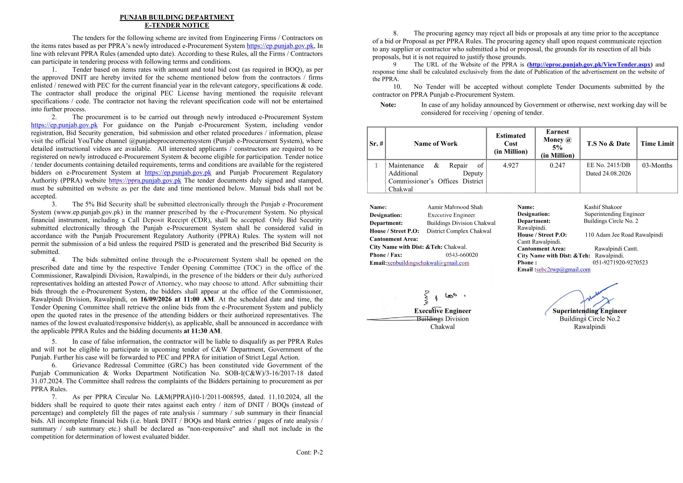 Tender Document