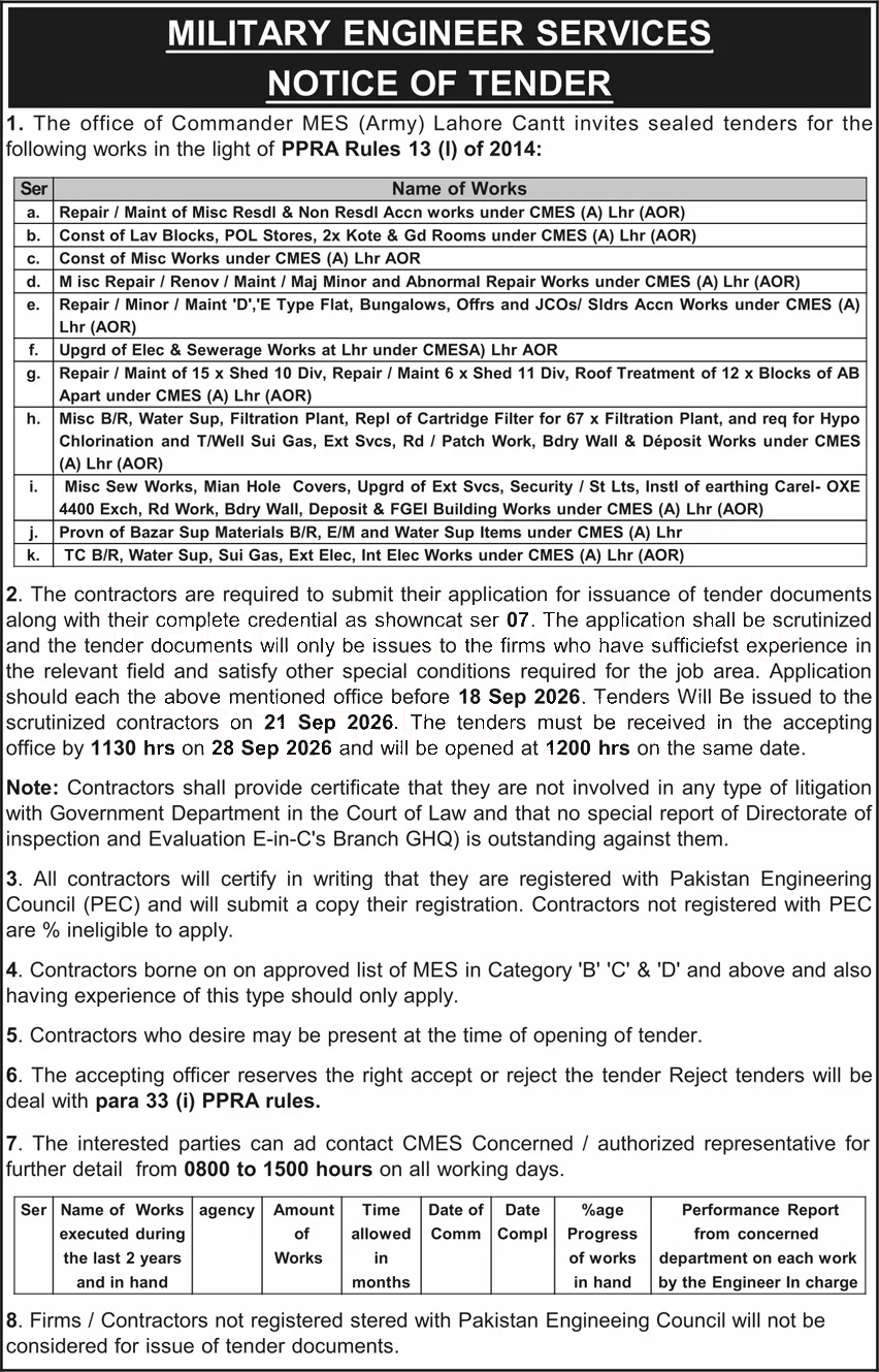 Tender Document