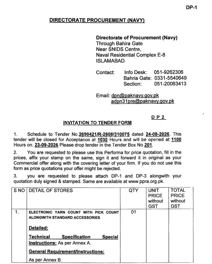 Tender Document