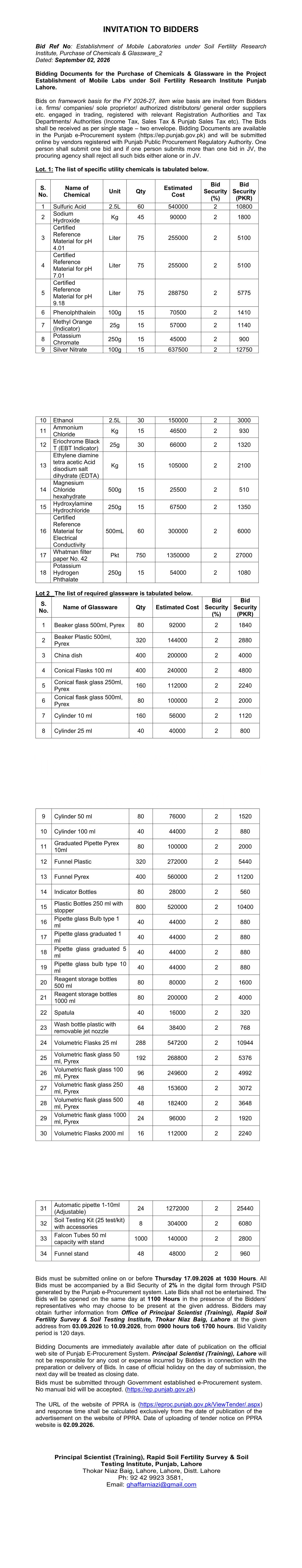 Tender Document
