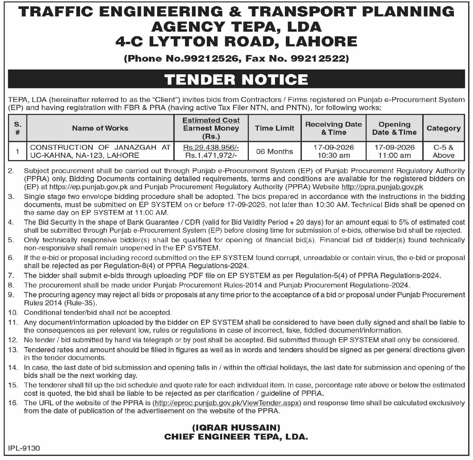 Tender Document