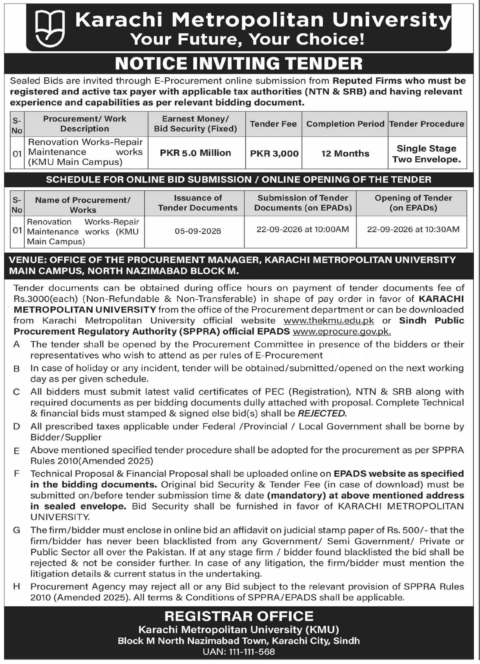 Tender Document