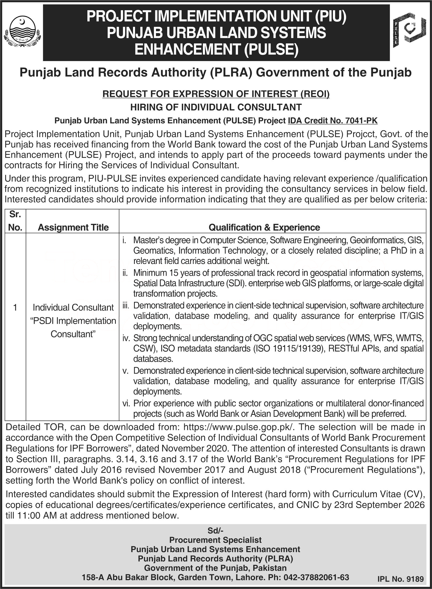 Tender Document