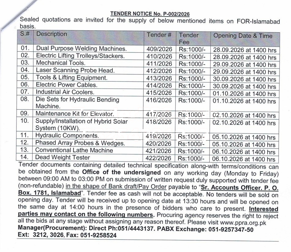 Tender Document