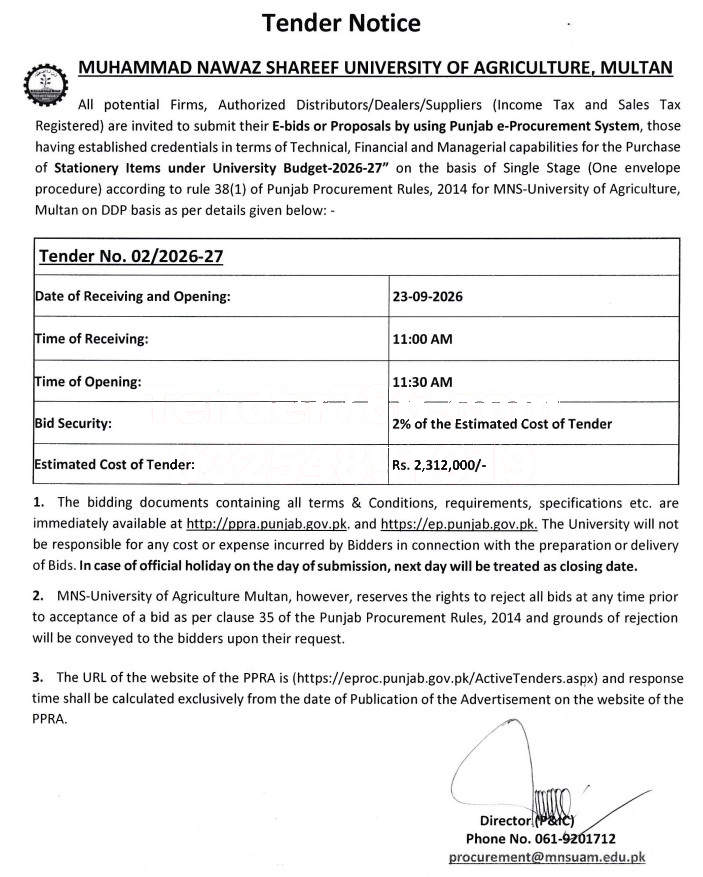 Tender Document