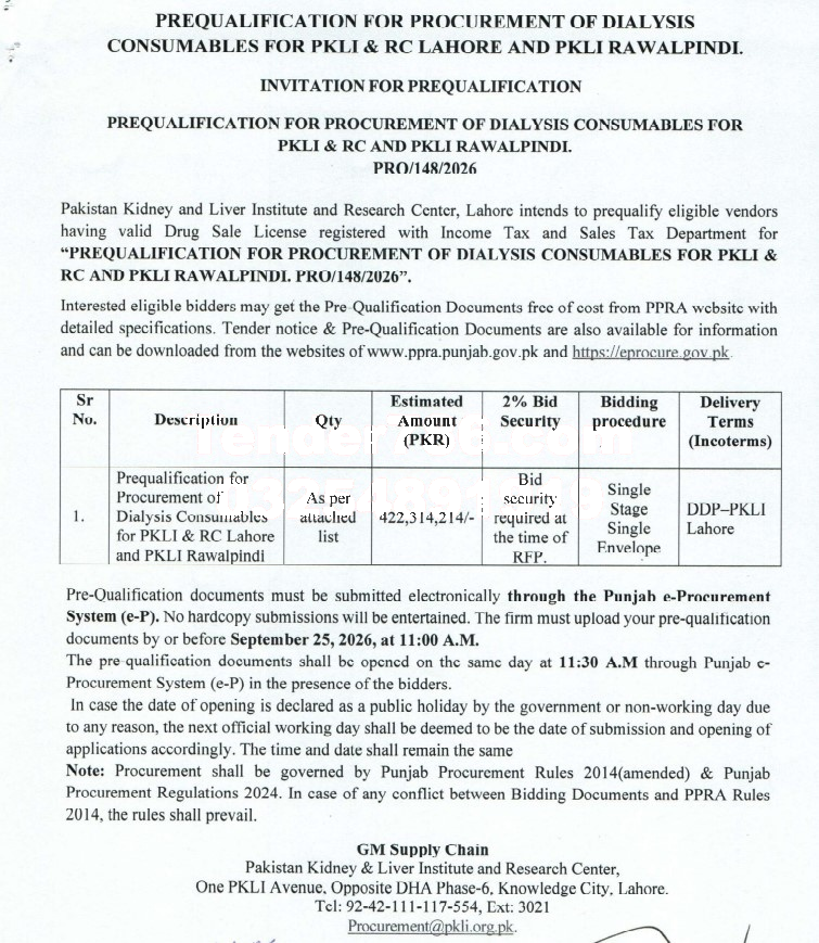 Tender Document