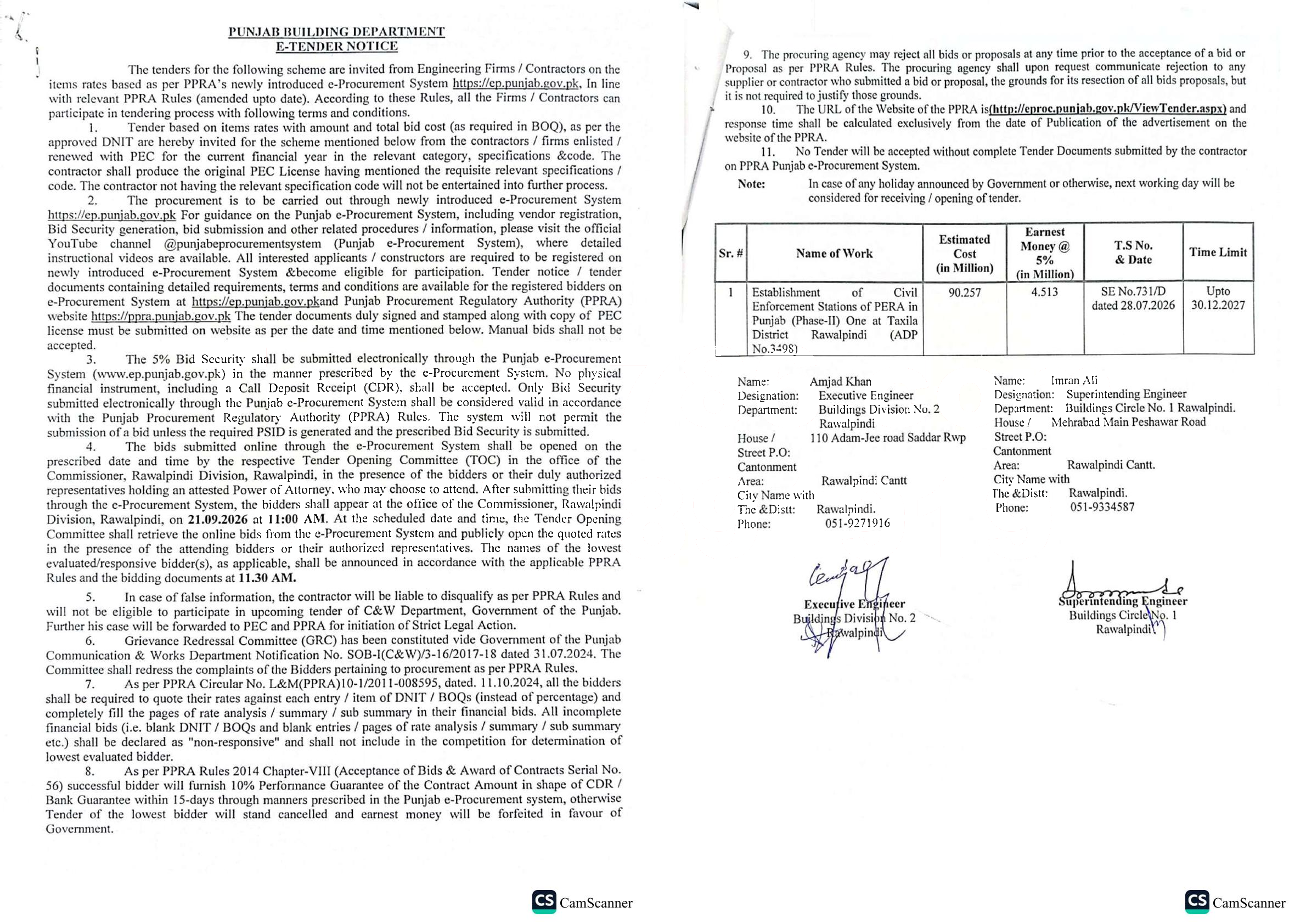Tender Document