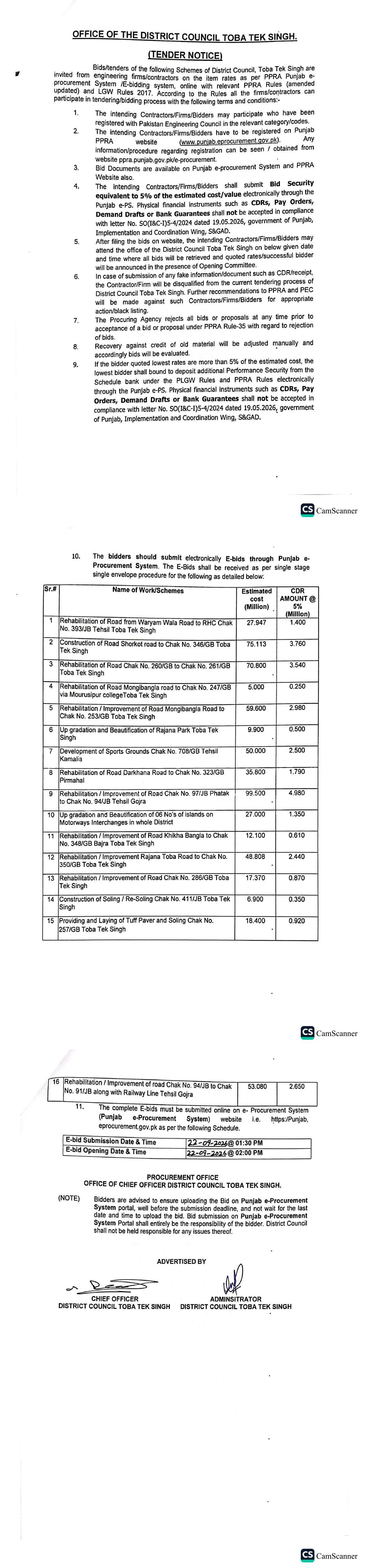 Tender Document