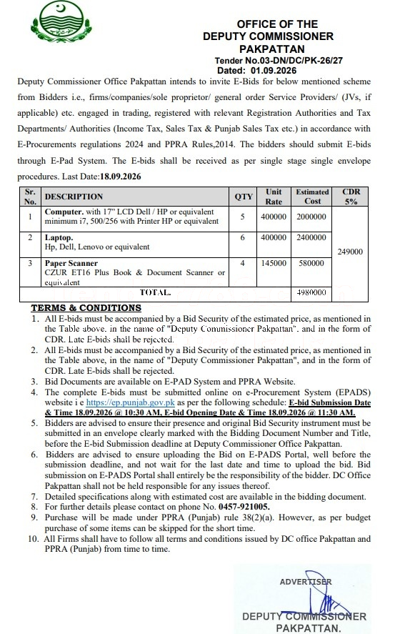 Tender Document