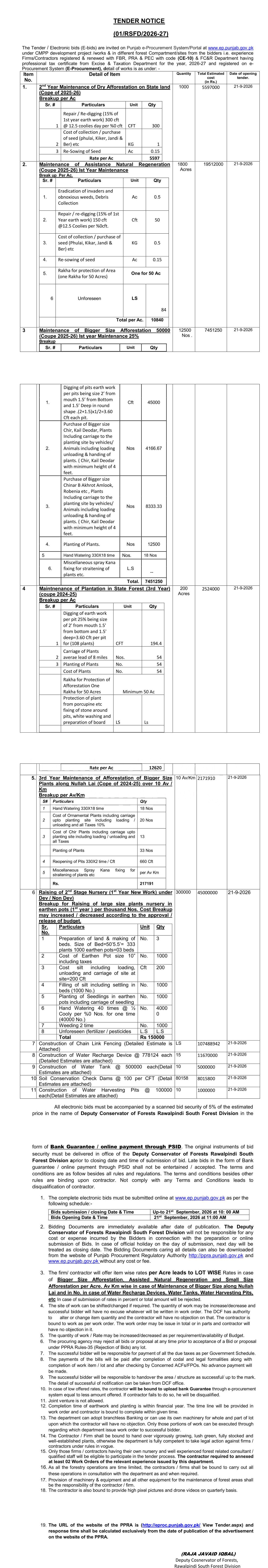 Tender Document
