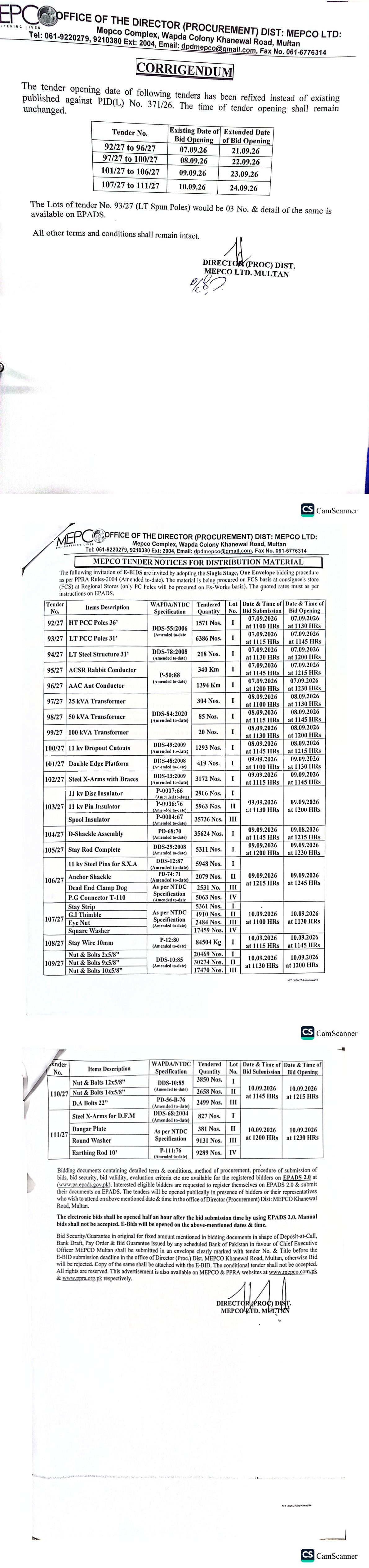 Tender Document
