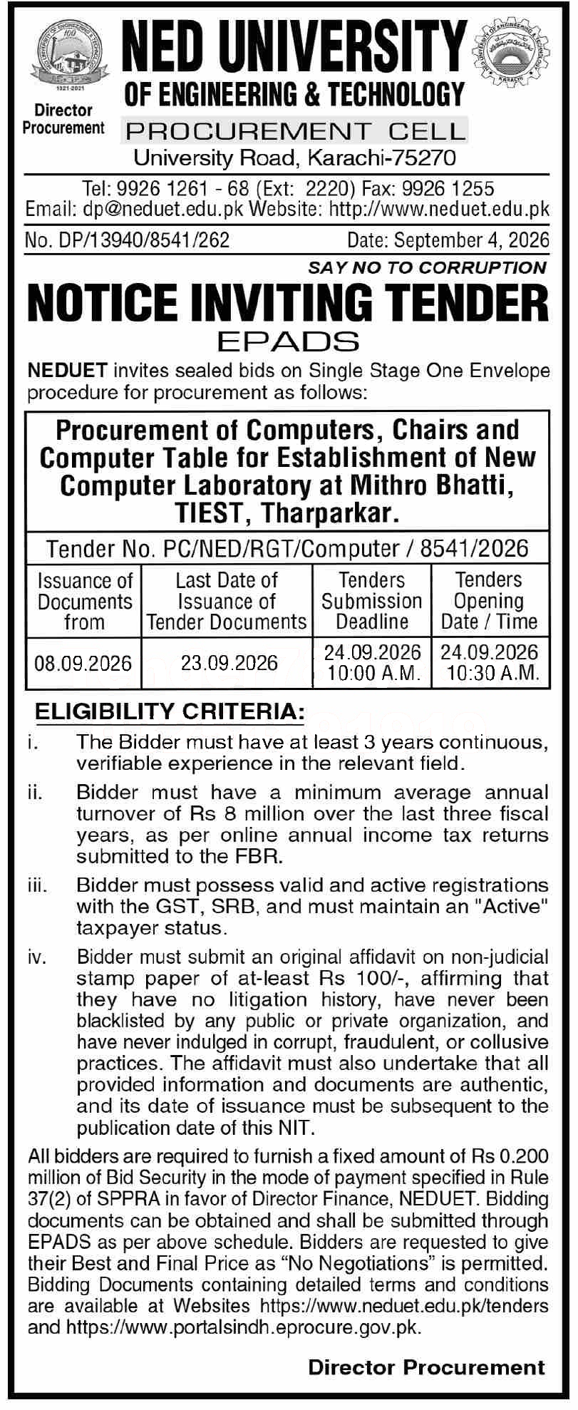 Tender Document
