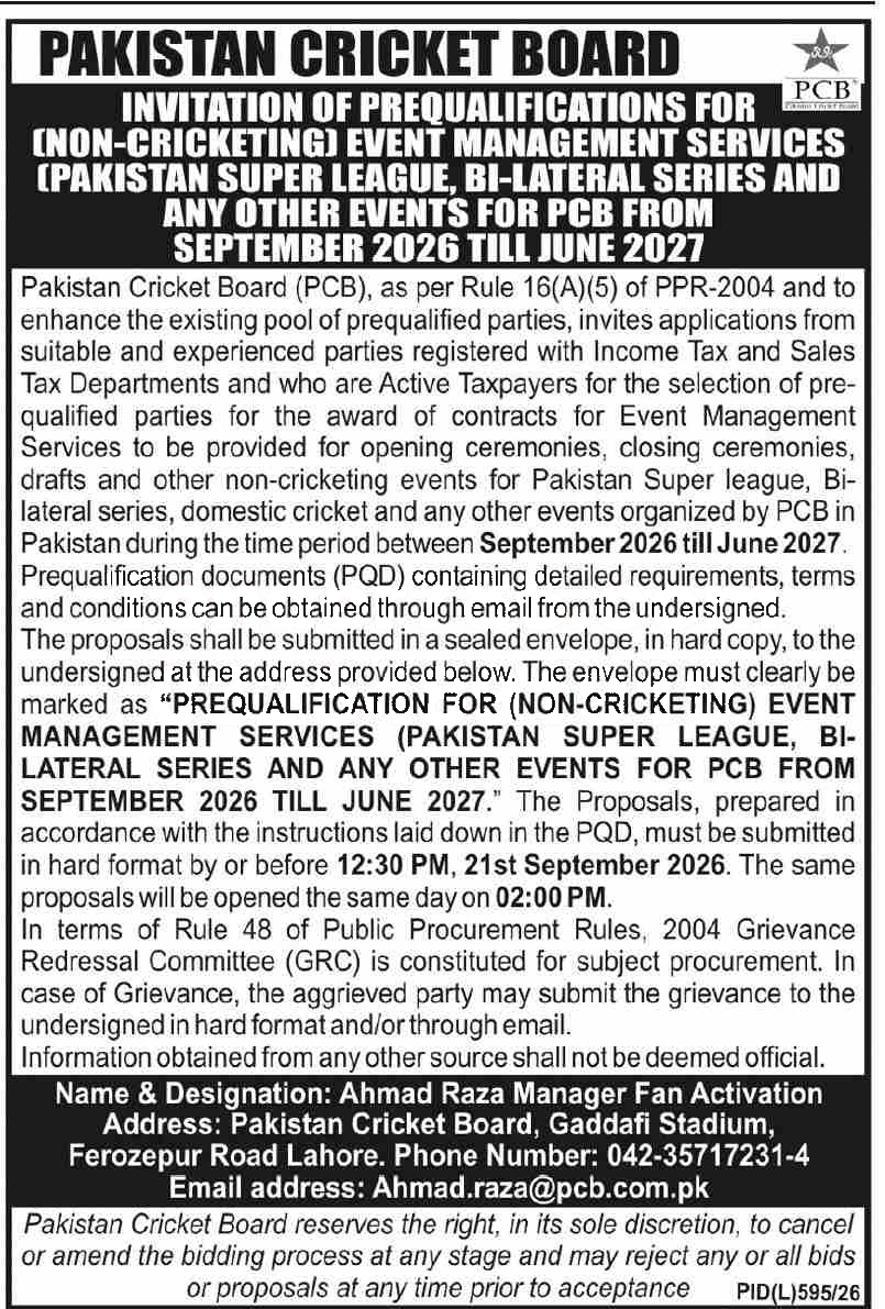 Tender Document