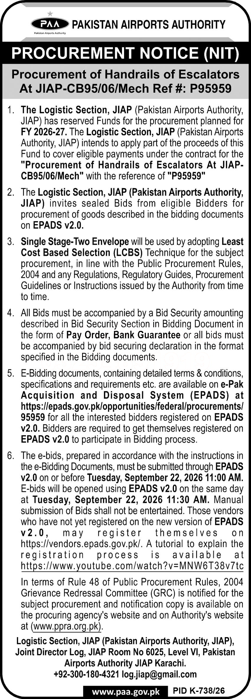 Tender Document