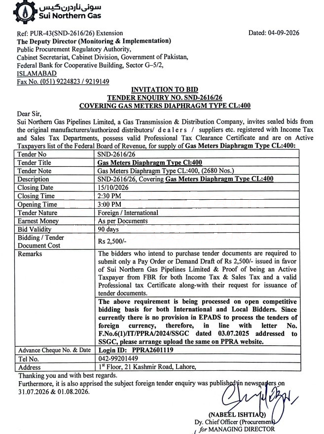 Tender Document