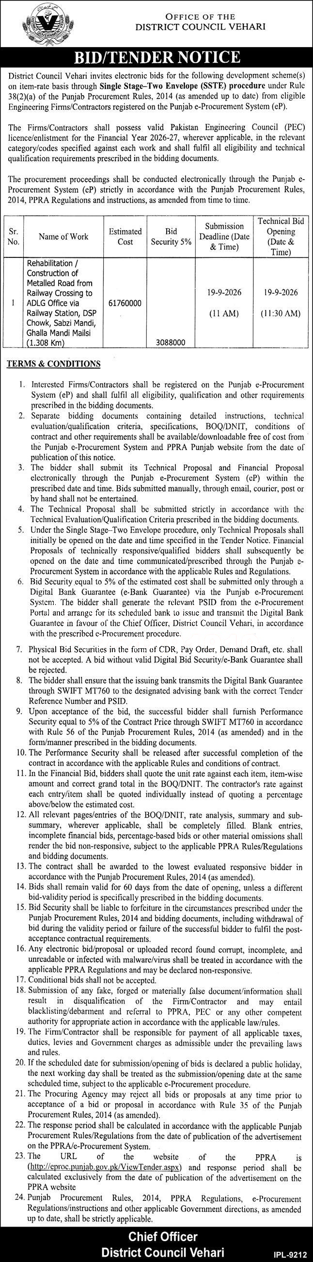 Tender Document