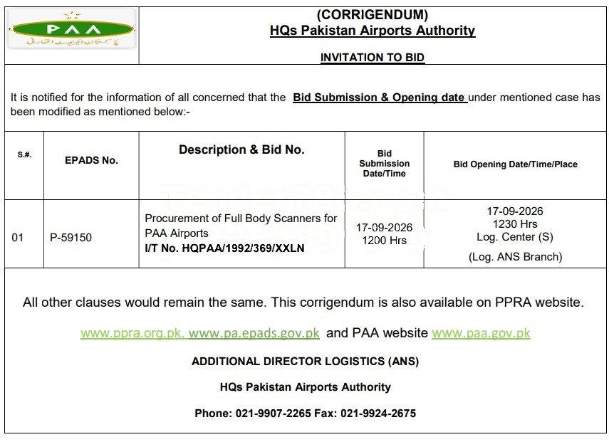 Tender Document